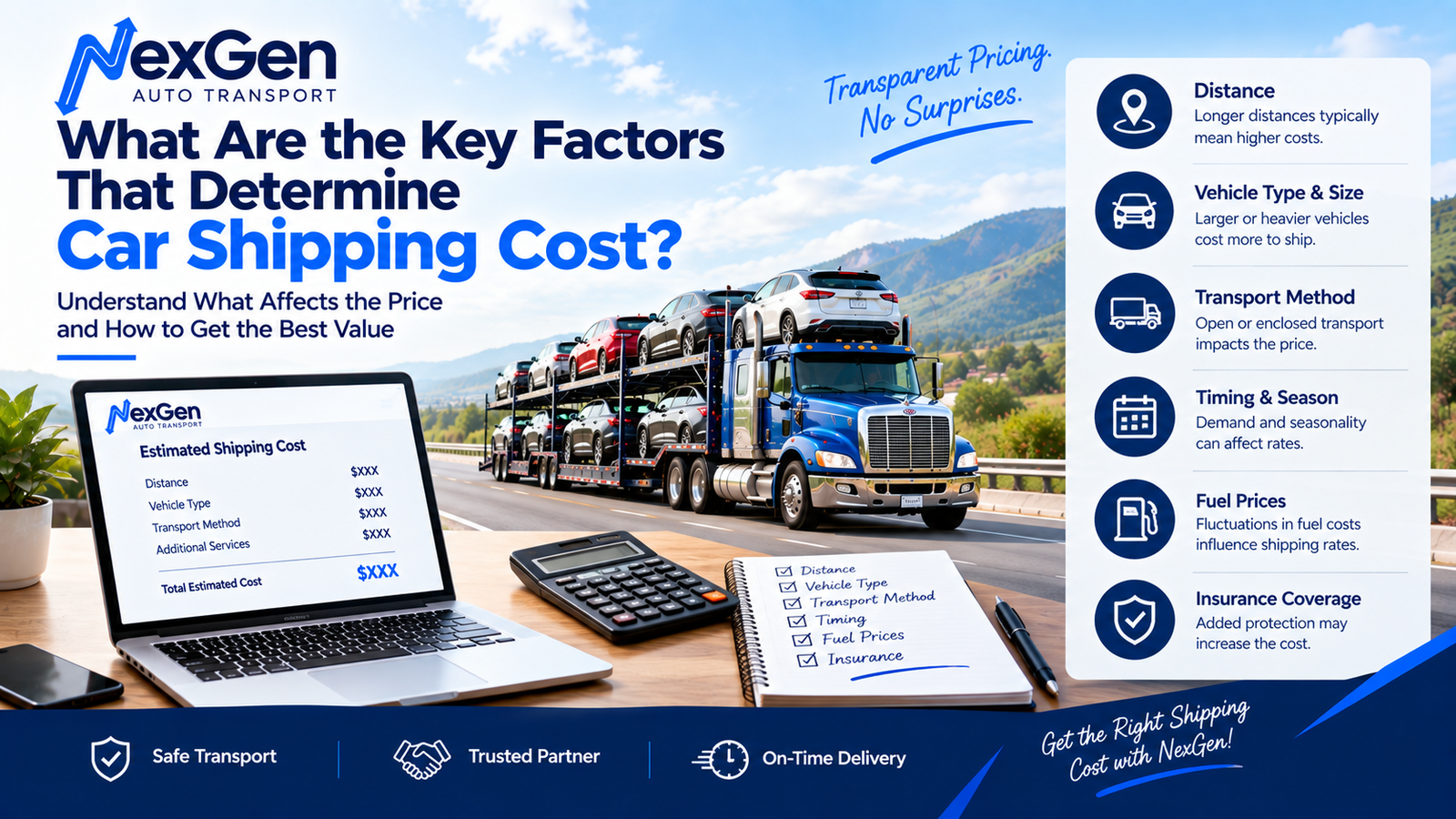 Car Shipping Cost Factors What Determines Your Quote