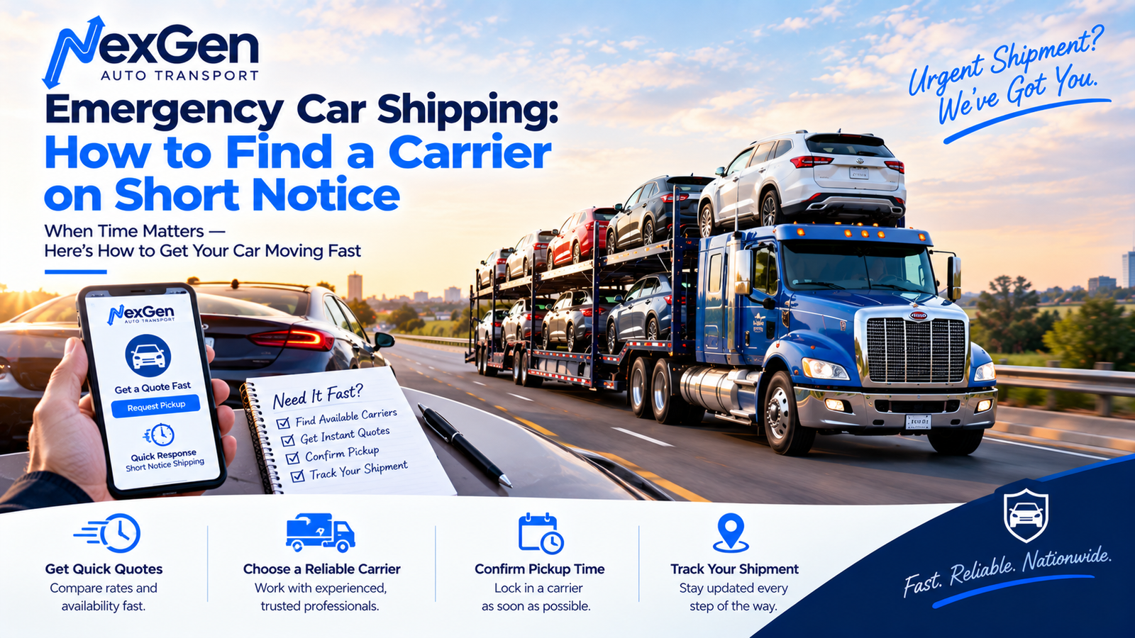 Emergency Car Shipping How to Find a Carrier on Short Notice