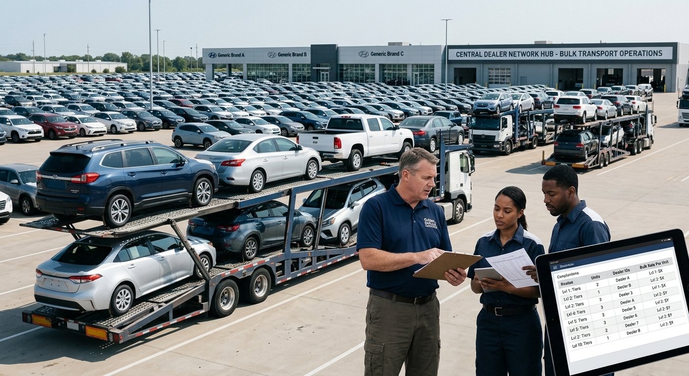 bulk car shipping rates for dealer networks