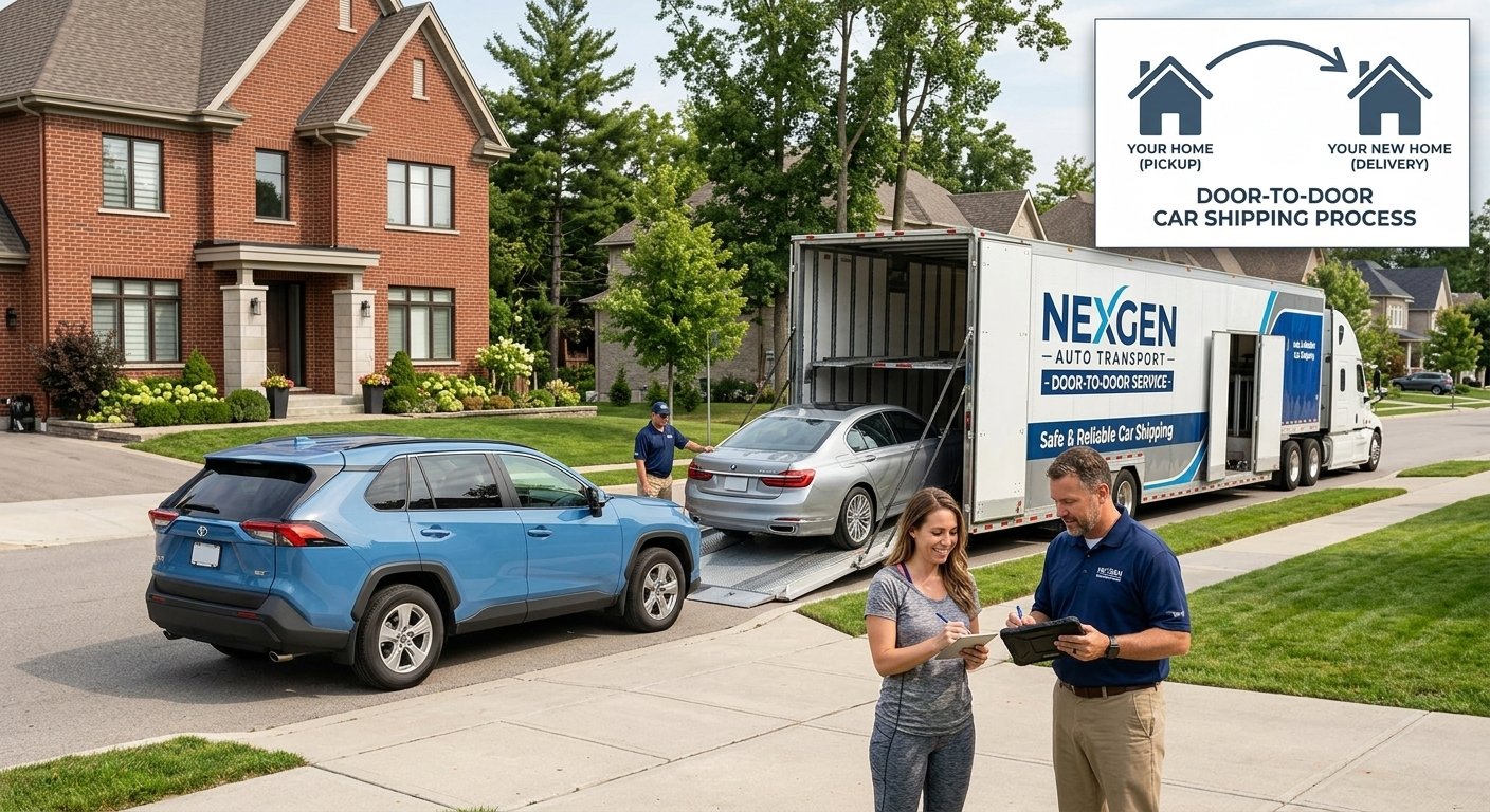 how does door to door car shipping work