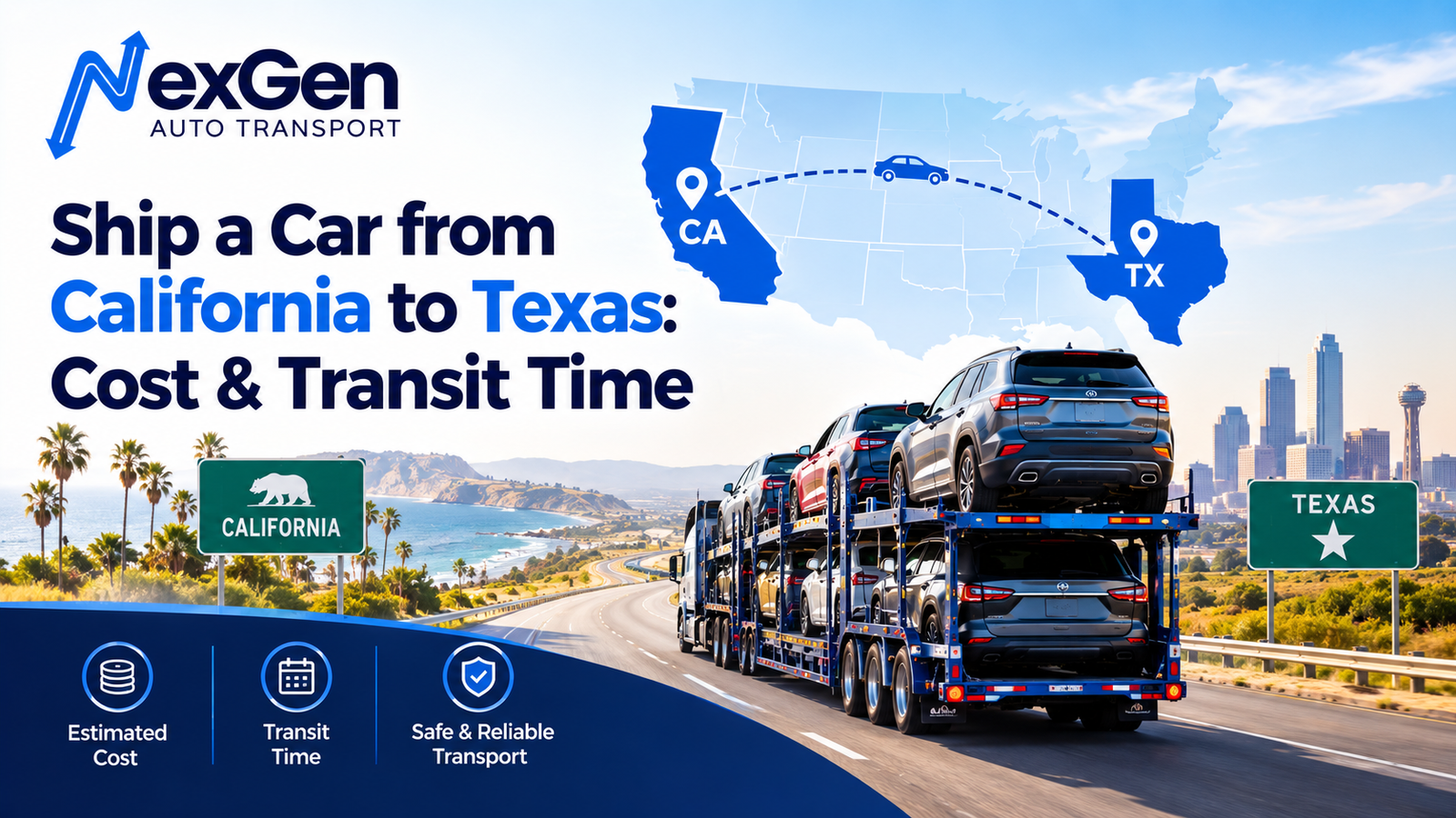 ship a car from California to Texas