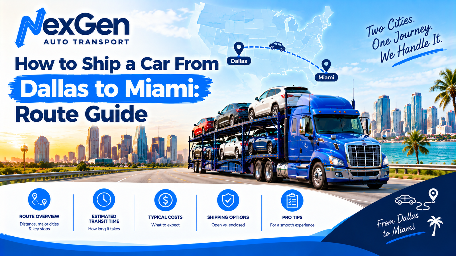 Dallas to Miami Auto Transport Guide