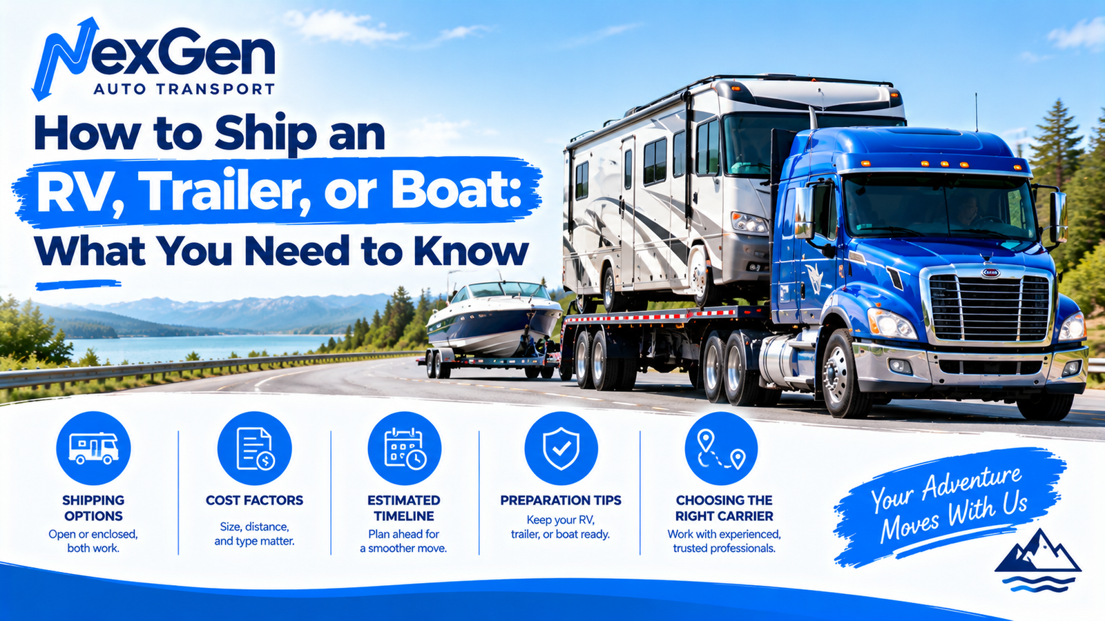 Moving Adventures_ RV, Trailer and Boat Shipping Guide