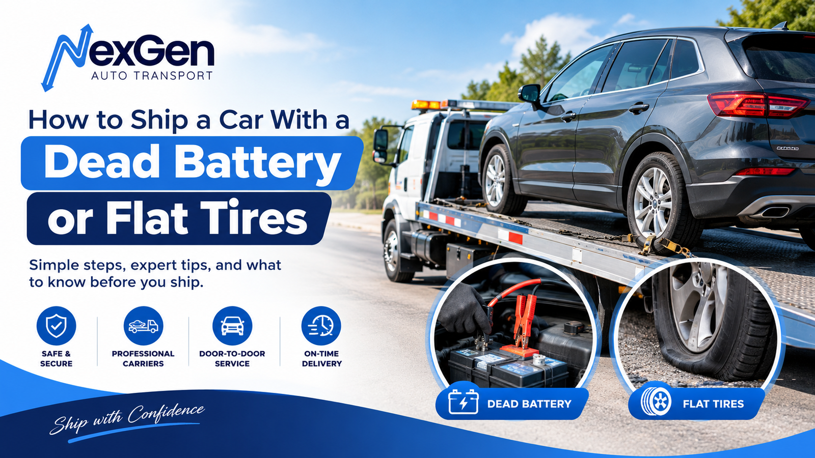 NexGen Dead Battery & Flat Tire Shipping Guide
